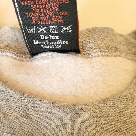 Harley-Davidson Boys XL Gray Crewneck Sweatshirt Y2K De-Lux - Picture 6 of 10